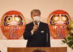 22年の抱負を語る神農組合長