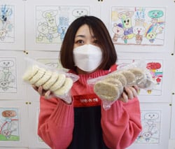 開発したハンバーグ、メンチカツ