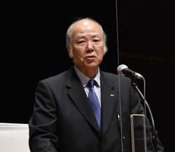 挨拶する宮澤組合長