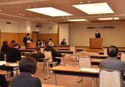 一人ひとりの生産努力を呼びかける宮澤部会長