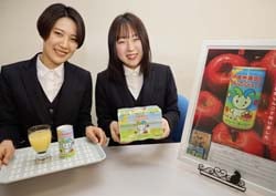 今年の販売を開始したJA信州諏訪のりんごジュース