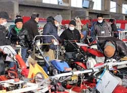 管理機や田植え機を展示