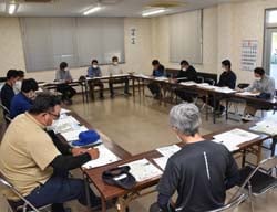 活用事例について説明を受ける会場