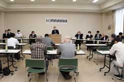 販売促進へ協力を呼び掛ける坂田委員長