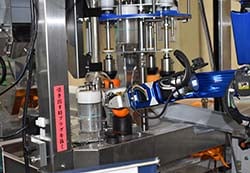 ロボットによる柿置き作業