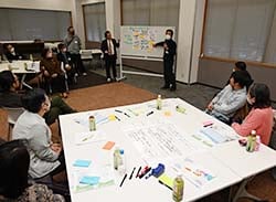 それぞれが考えた地域活性化の糸口を発表