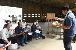 大きさ別の出荷規格に確認