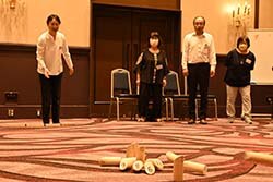 モルックで楽しく交流を深めた