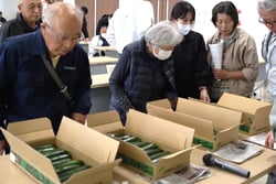 規格を確認する生産者