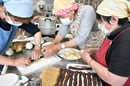 のりまんを作る部員ら