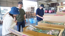 出荷規格を確認する部会員たち