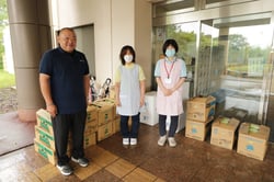 特別養護老人ホームのべやまに野菜を提供