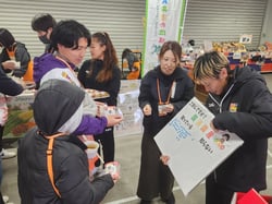 パルセイロ選手が国消国産をＰＲ