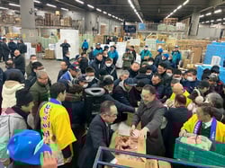 好評だったキノコ３種セットの配布