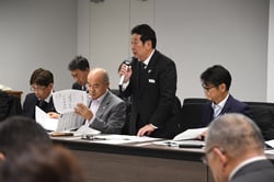 グリーン長野石坂営農販売部長が農業振興の取り組みを報告