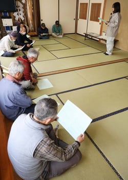 育苗のポイントを伝えた第１回水稲青空教室