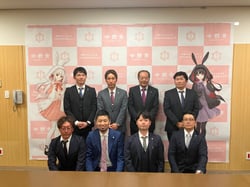 湯本市長を囲む青年部役員
