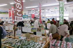 多くの来店者でにぎわう店内（長野県上田市で）