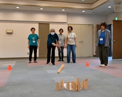 モルックをする参加者