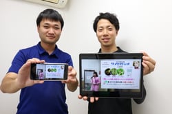 動画の活用をＰＲする職員（長野県飯田市で）