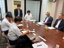あいさつをする小林常務（長野県長野市、７月２日）