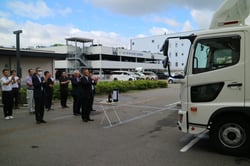 JAながの本所での納車式