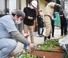 種もみの播種方法を伝授