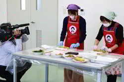 JA野沢店での収録（1月21日、佐久市野沢・JA野沢店で）
