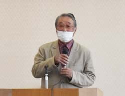 目標達成に向けて協力を呼び掛ける塚田清秀直売会長