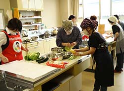 旬の野菜を使った料理教室