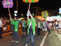 「小海町の祗園祭、民謡流しに参加」の画像