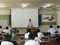 「農の魅力熱く語る、下伊那農高で授業」の画像