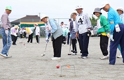 「ゲートボール、各地で熱戦−JA信州諏訪」の画像