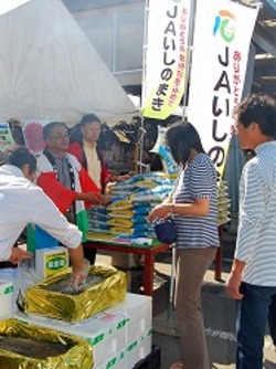 「直売所から復興支援、石巻の特産品販売」の画像