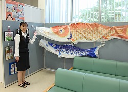「JA店内にこいのぼり」の画像