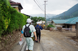 「共済が土石流被害調査」の画像