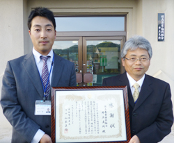 「特殊詐欺防ぎ感謝状－JA須高井上支所」の画像