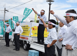 「TPP情報開示徹底を、衆院議員に要請 街宣車リレーも」の画像