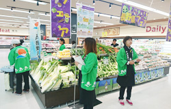 「横浜で県フェア、高原野菜をPR」の画像