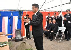 「大桑支所起工式、無事に完成願う」の画像