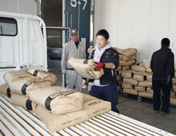 「水稲種もみ配布」の画像