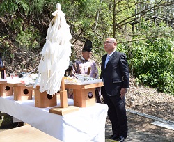 「農業神社で豊作祈願祭」の画像